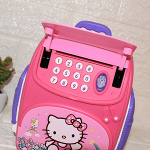 قلک مدل كوله پشتي رمزدار طرح کیتی Intelligent School Bag Toy ATM Hello Kitty_اسباب بازی